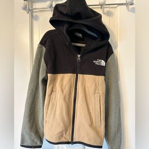 North face fleece w hood.  youth XXS